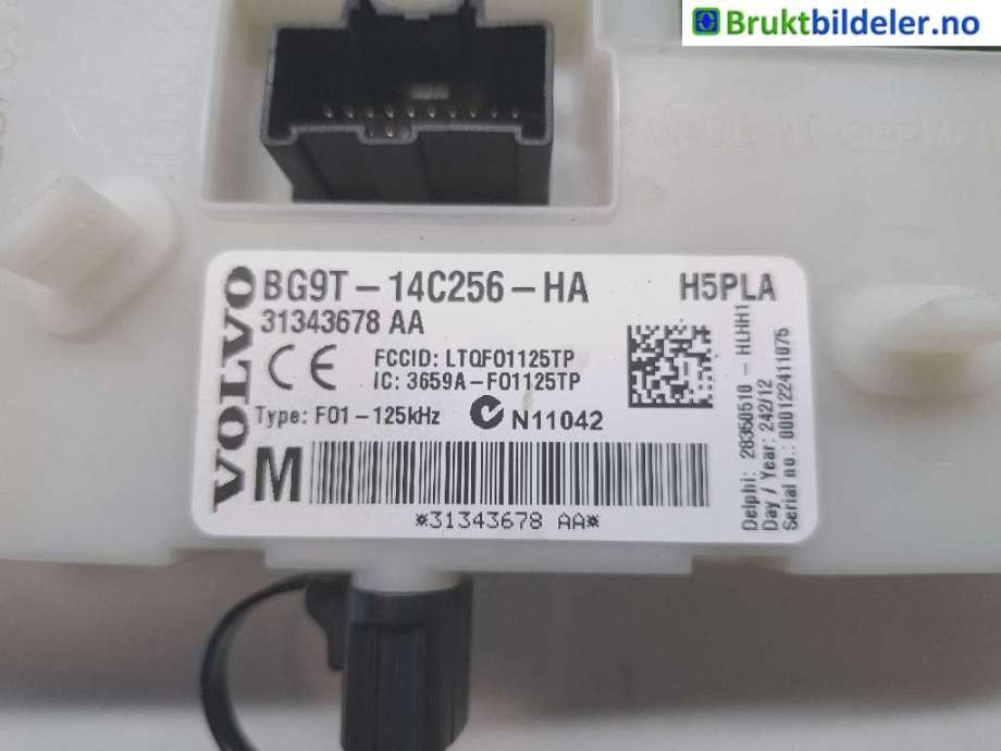 Styreenhet comfort (BCM) til Volvo XC70 2008-2013 (Type II, Fase 1)  (VOLVO|31343678|LTQF01125TP|BG9T-14C256-HA)