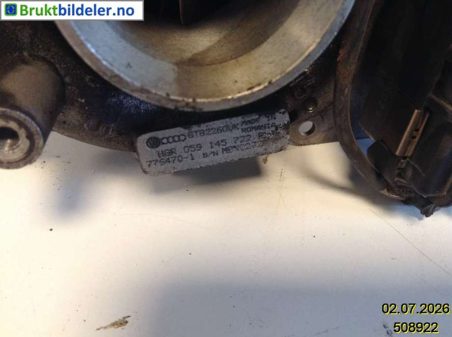 Turbo til Audi Q7 2006-2010 (Type I, Fase 1) (AUDI|059 145 722 R|GTB2260VK|6NW 009 550)