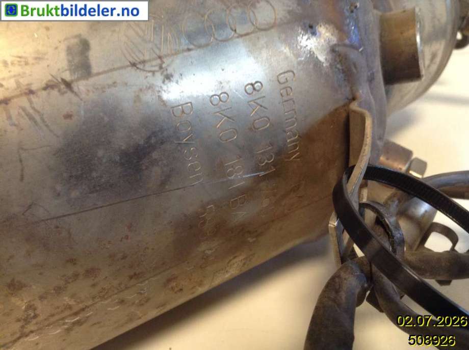 Partikkelfilter til Audi A4 2007-2014 (Type IV) (B8) (B8) (AUDI|8K0 131 765 F|)