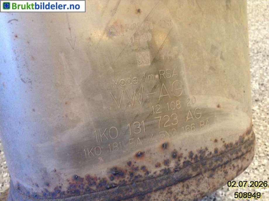 Partikkelfilter til VW Golf VI 2008-2012  (VOLKSWAGEN|1K0.131.723.AG|)