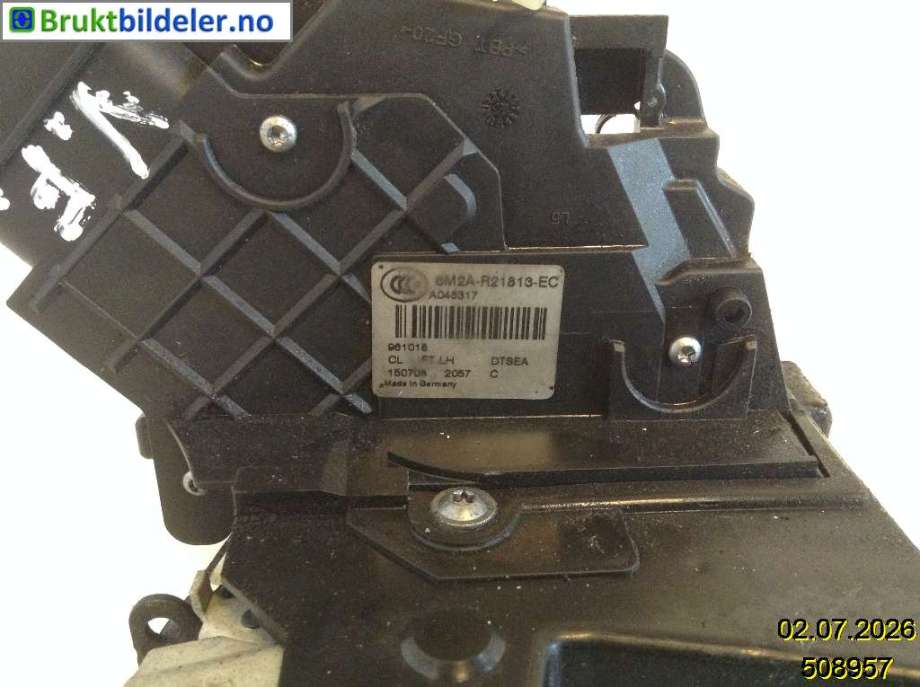 Låsekasse venstre foran til Ford Mondeo 2007-2010 (Type IV, Fase 1) (FORD|8M2A-R21813-EC|)