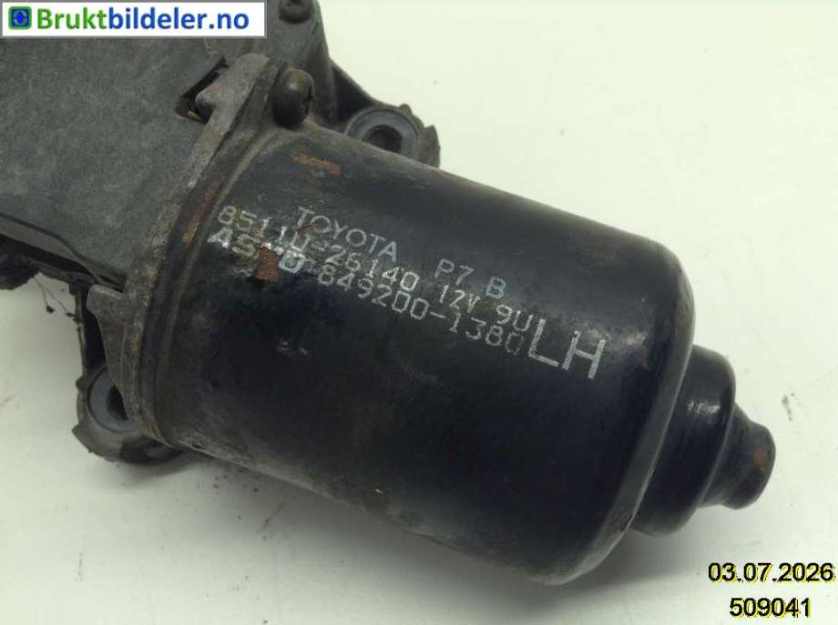 Viskermotor frontrute til Toyota Hiace 1996-2001 (Fase 1) (TOYOTA|85110-26140|849200-1380|)