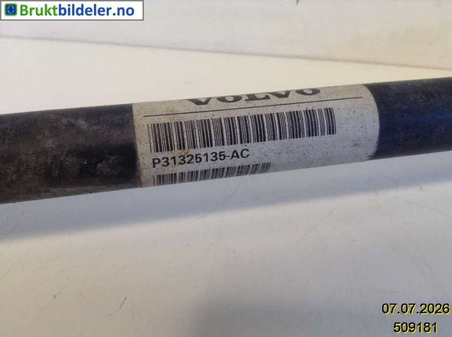Drivaksel høyre bak til Volvo XC70 2008-2013 (Type II, Fase 1)  (VOLVO|P31325135-AC|)