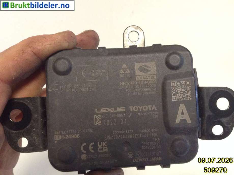 Sensor radar til Toyota bZ4X 2022-->>  (TOYOTA|88210-78020|2020-10-1-0691|)