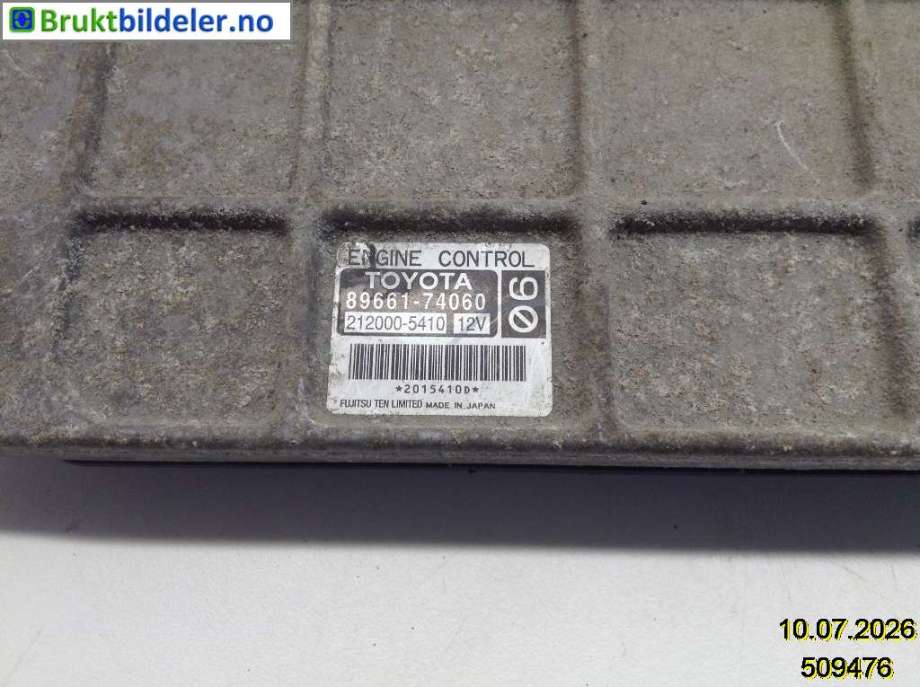Styreenhet motor til Toyota iQ 2009-2014  (TOYOTA|89661-74060|212000-5410|)
