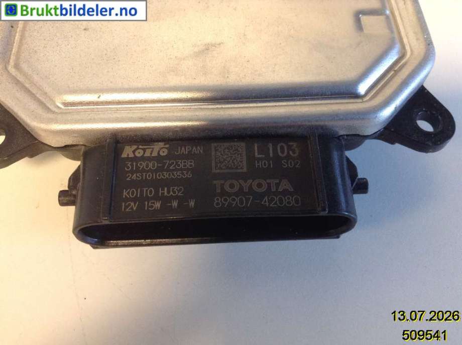 Styreenhet xenon/ballast til Toyota bZ4X 2022-->>  (TOYOTA|89907-42080|31900-723BB|)