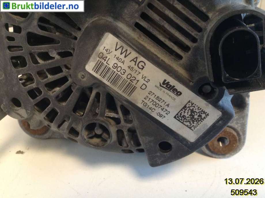 Dynamo til Škoda Superb 2015-->> (Type III)  (SKODA|04L 903 021 D|2715271A|)