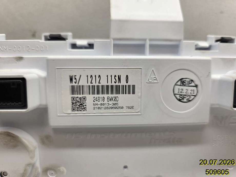 Instrumentpanel til Nissan Leaf 2018-->> (Type II)  (NISSAN||1212 11SN  0)