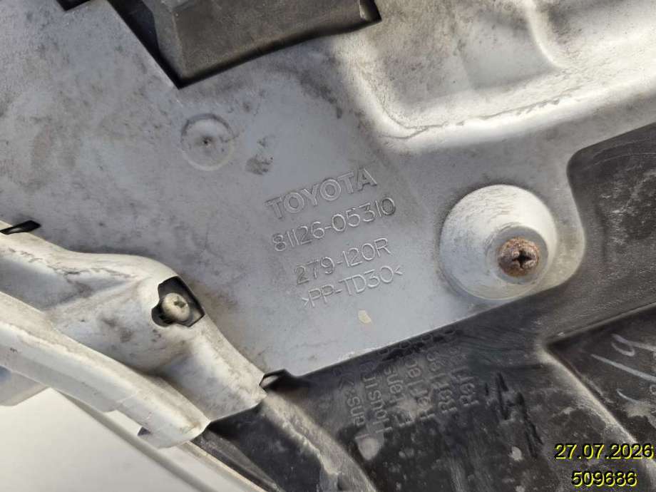 Frontlykt høyre halogen til Toyota Avensis 2009-2015 (Type III, Fase 1) (TOYOTA|8113005310||81166-05310)
