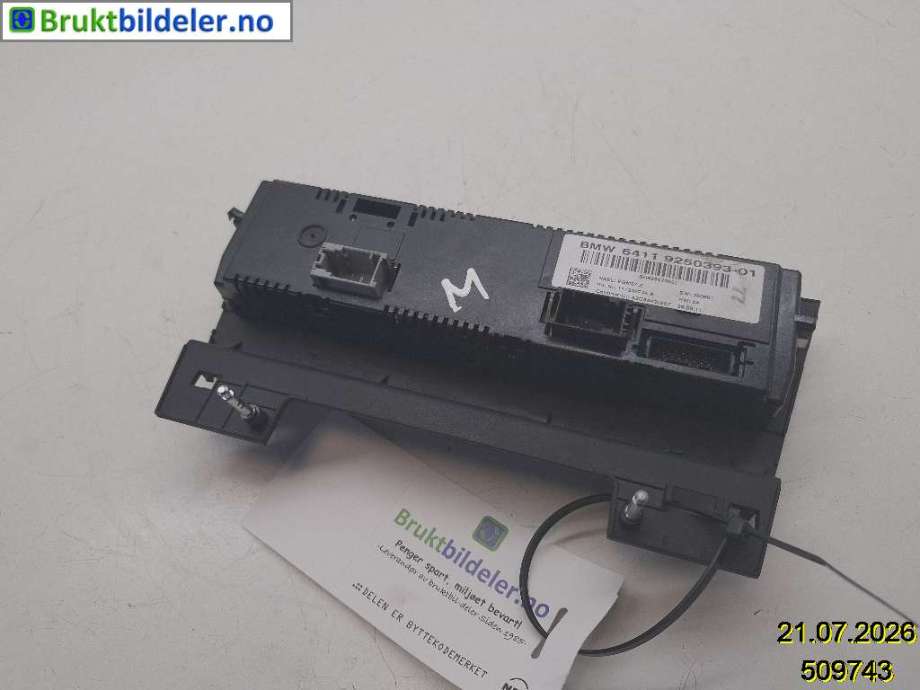 Varmeapparat betjening til BMW X1 2009-2015 (E84) (E84) (BMW|6411 9250393-01|A2C53430697|)