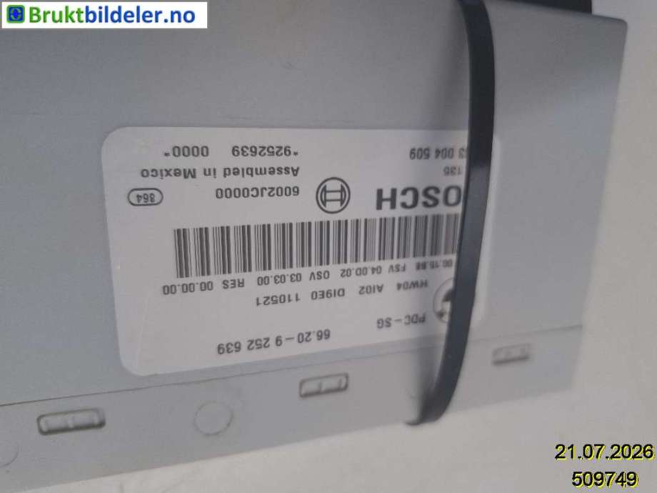 Styreenhet parkering til BMW X1 2009-2015 (E84) (E84) (BMW|6620 9 252 639|0 263 004 509|)