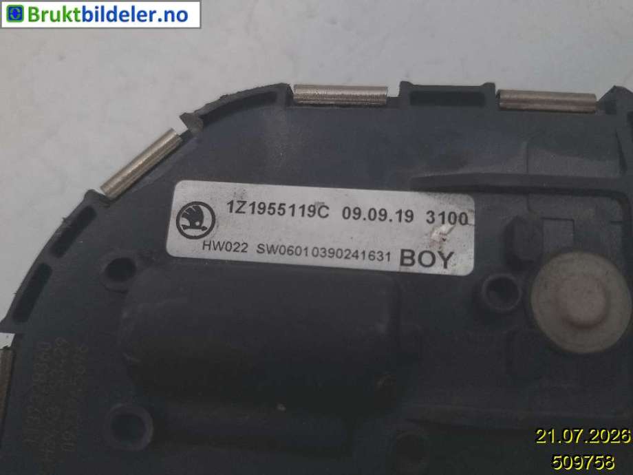 Viskermotor frontrute til Škoda Octavia 2009-2013 (Type II, Fase 2)  (SKODA|1Z1 955 119 C|1 397 220 580|)