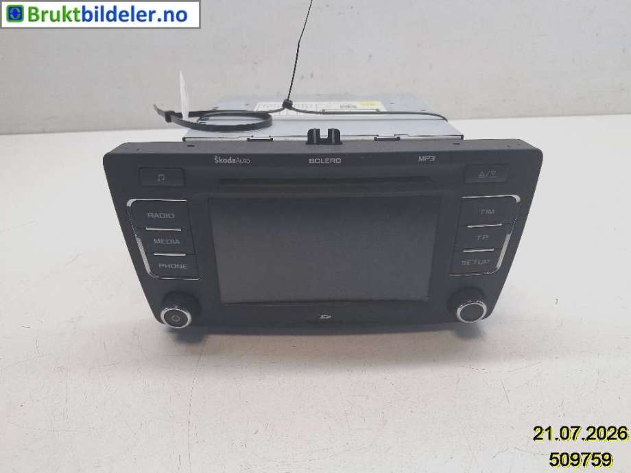 Bilstereo til Škoda Octavia, 2009-2013 (Type II, Fase 2)  (SKODA|1Z0 035 156 F)