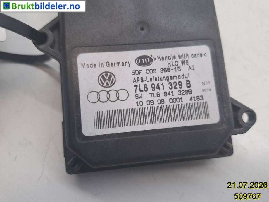 Styreenhet xenon/ballast til Škoda Octavia 2009-2013 (Type II, Fase 2) (SKODA|7L6 941 329 B|5DF 009 368-15|)