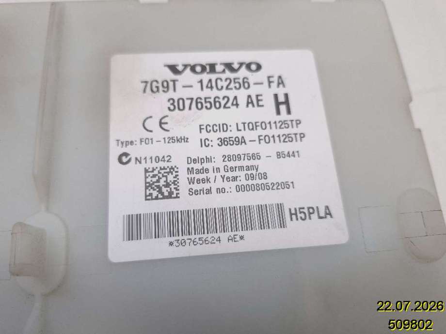 Styreenhet diverse til Volvo V70 2007-2013 (Type III, Fase 1) (VOLVO|30765624|28097565|7G9T-14C256-FA)