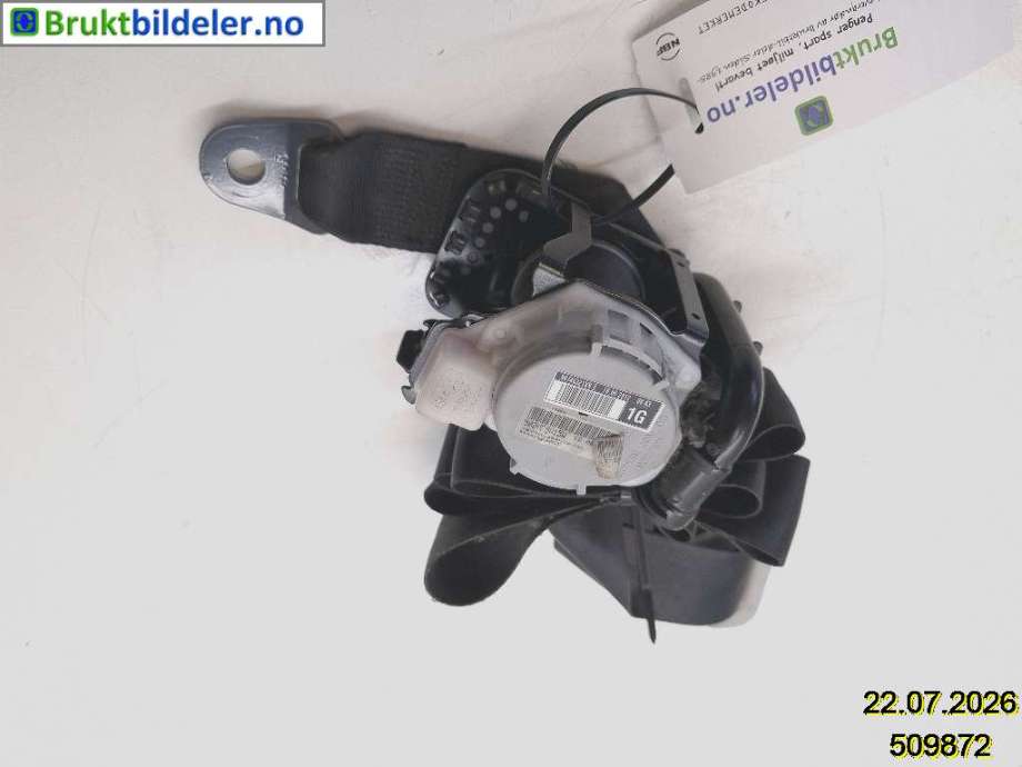 Sikkerhetsbelte foran venstre til Peugeot Partner 2008-2015 (Type II, Fase 1) (PEUGEOT|8976 R2|502VF5V15W|96746321XX)