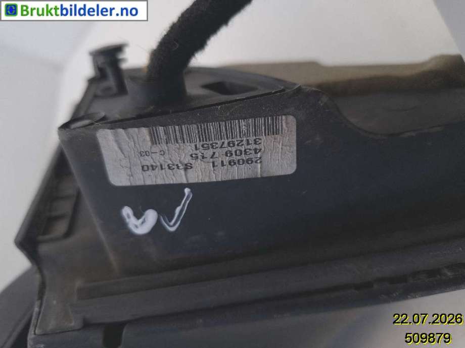 Speil venstre til Volvo XC70 2008-2013 (Type II, Fase 1) (VOLVO|31297401||31297351)
