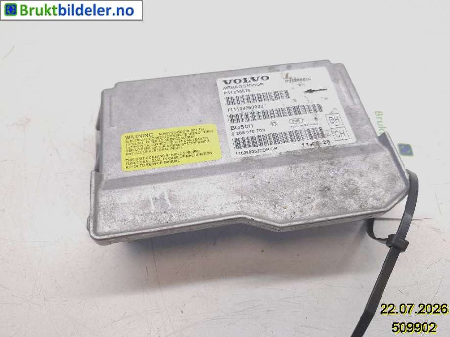 Airbag elektronikk til Volvo XC70 2008-2013 (Type II, Fase 1) (VOLVO|P31295676|0 285 010 709|)
