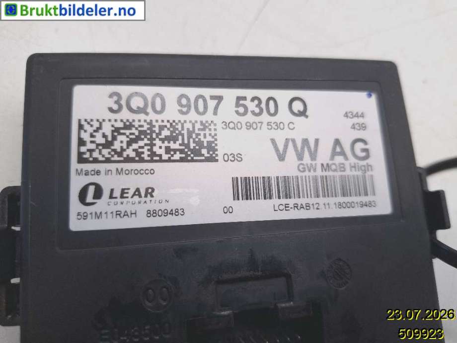 Diverse deler til Škoda Octavia 2017-2020 (Type III, Fase 2)  (SKODA|3Q0 907 530 Q|8809483|)