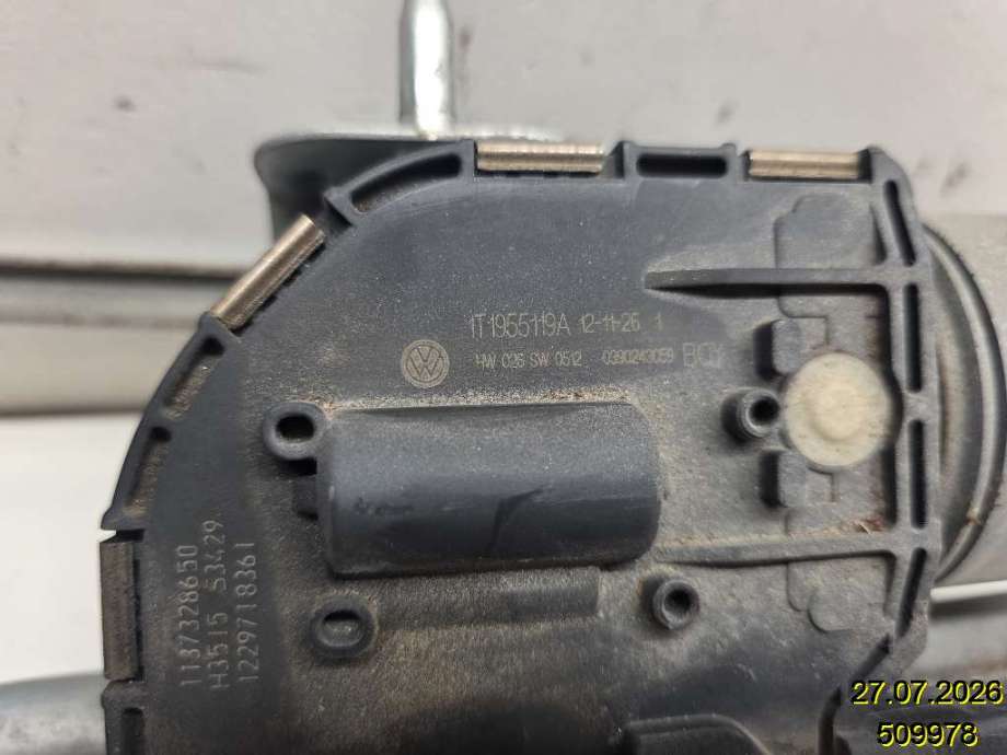Viskerarmer frontrute til VW Touran 2010-2015 (Type I, Fase 3)  (VOLKSWAGEN|2K1 955 409 B|)