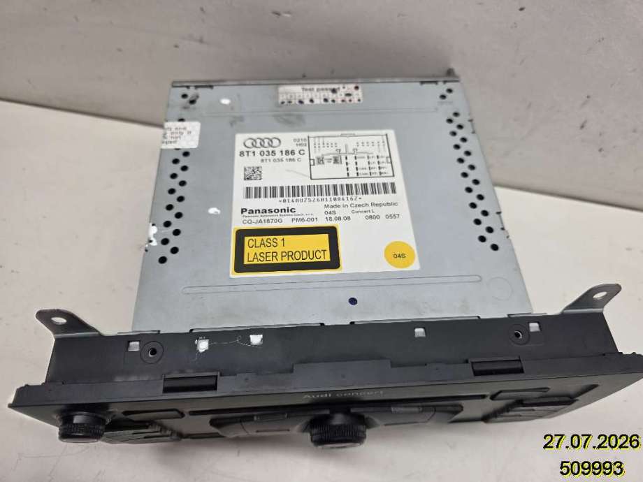 Bilstereo til Audi A4 2007-2014 (Type IV) (B8) (B8) (AUDI|8T1 035 186 C|CQ-JA1870G|)