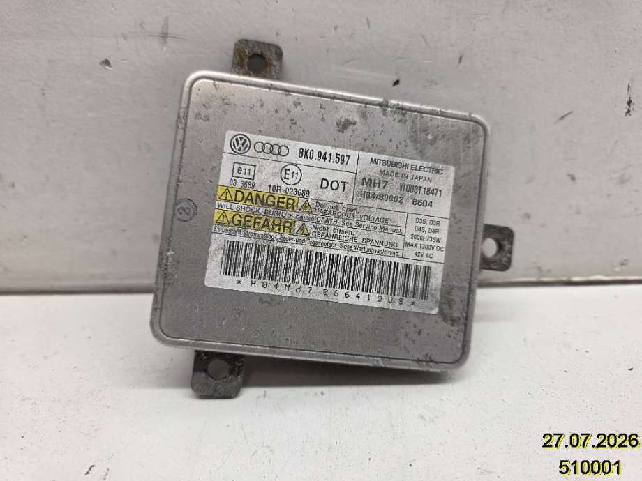 Styreenhet xenon/ballast til Audi A4 2007-2014 (Type IV) (B8) (B8) (AUDI|8K0 941 597|W003T18471|)