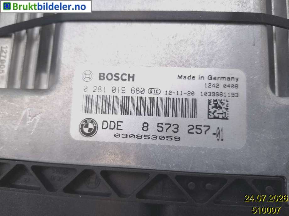 Styreenhet motor til BMW 3-Serie 2012-2018 (F30/F31/F34) (F30/F31/F34) (BMW|8 573 257-01|0 281 019 680|)