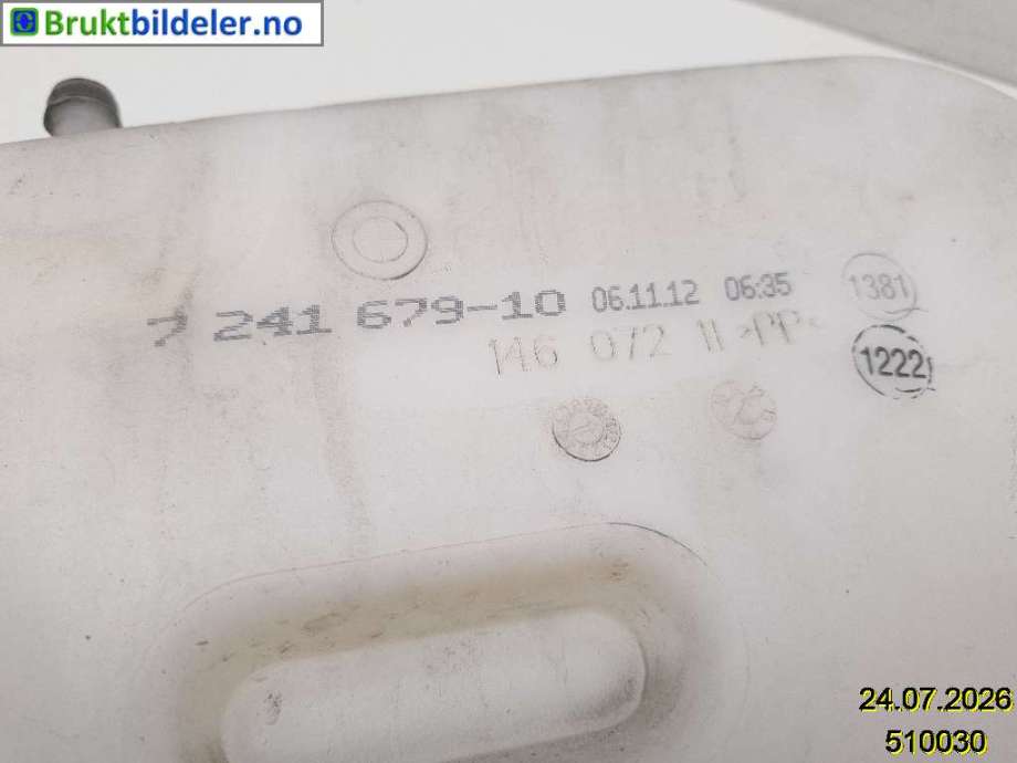 Spylertank til BMW 3-Serie 2012-2018 (F30/F31/F34) (F30/F31/F34) (BMW|61 66 7 241 680|146 072 11|7 241 679-10)