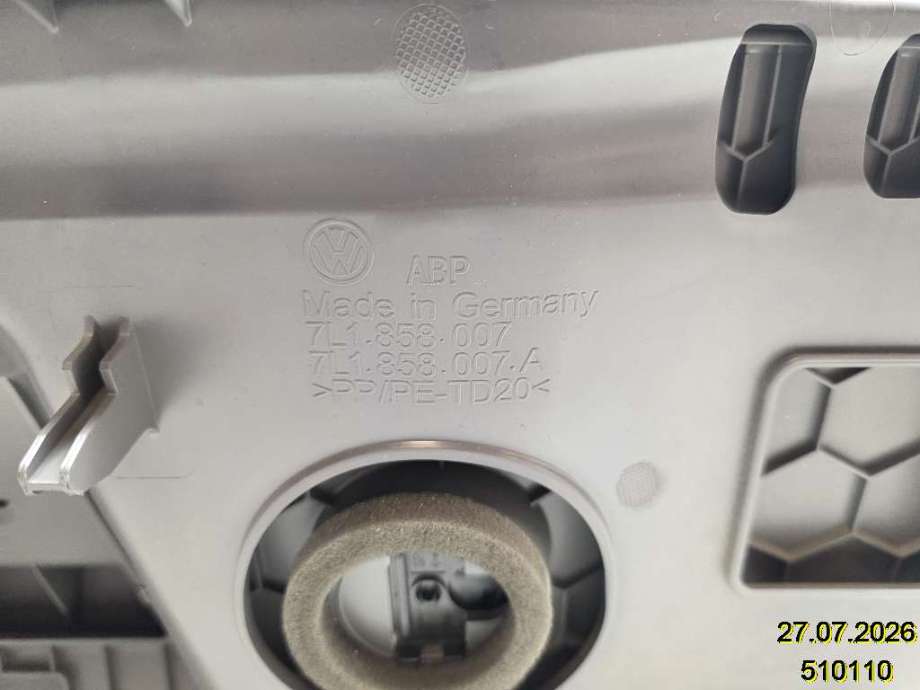 Hanskerom til VW Transporter / Caravelle 2019-->> (T6.1) (T6.1) (VOLKSWAGEN|7L1 858 007 B|)