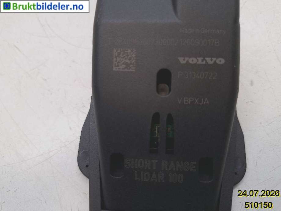 Sensor radar til Volvo XC70 2008-2013 (Type II, Fase 1)  (VOLVO|31387311|T284096300|31340722)