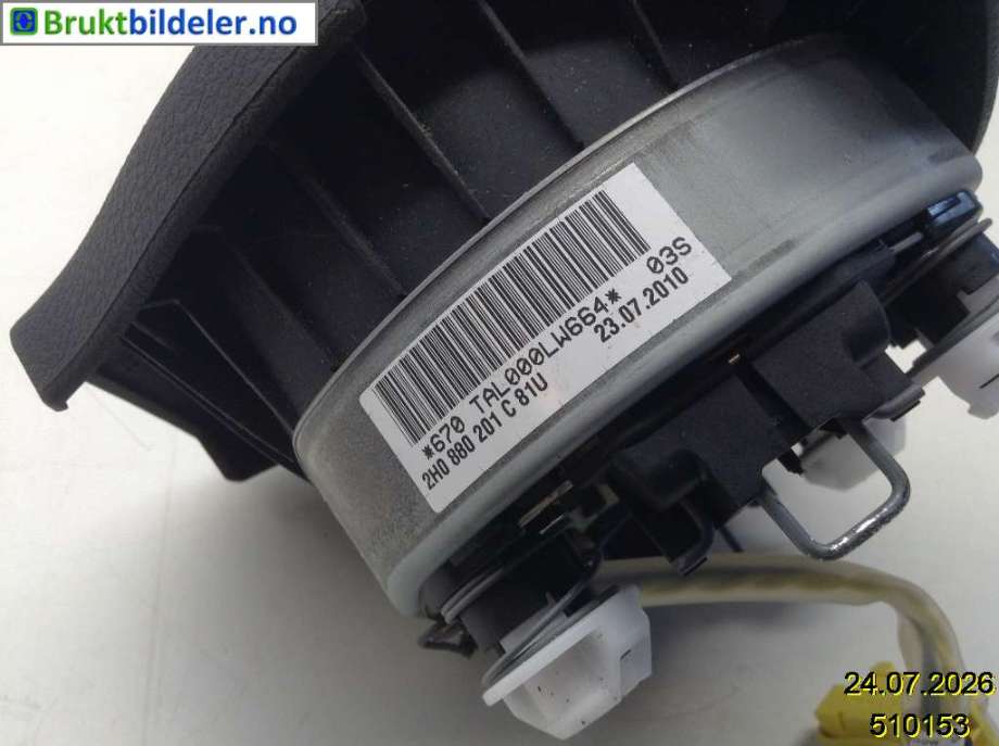 Airbag rattpute til VW Amarok 2010-2016 (Type I, Fase 1) (VOLKSWAGEN|2H0 880 201 C|670 TAL000LW664|)