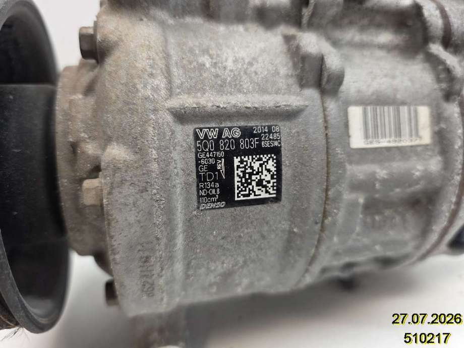 Aircondition kompressor til VW Golf Sportsvan 2014-2018  (VOLKSWAGEN|5Q0 820 803 F|)