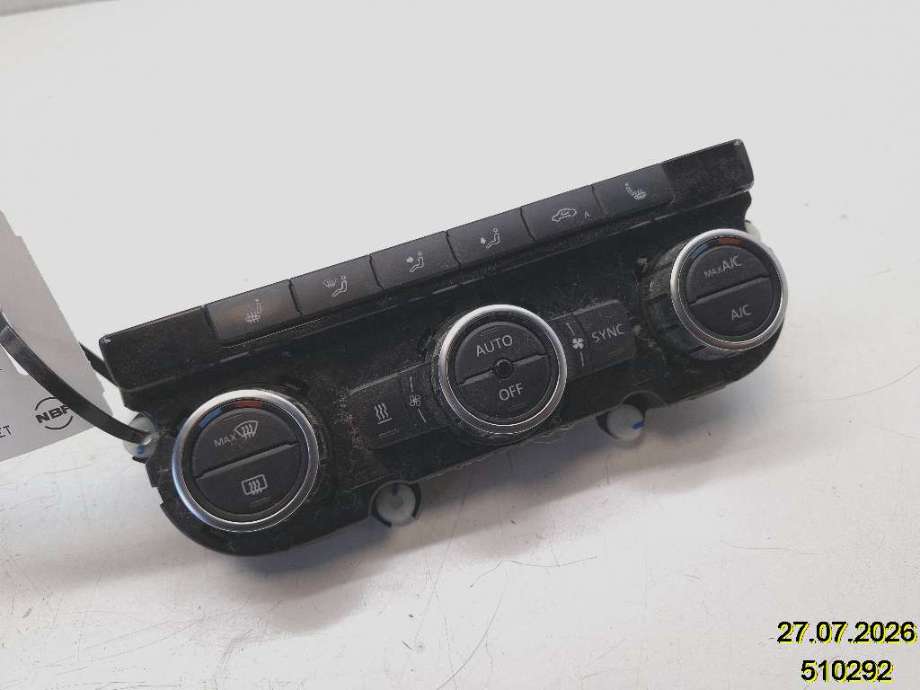Varmeapparat betjening til VW Touran, 2010-2015 (Type I, Fase 3) (VOLKSWAGEN|3AA 907 044 BS)