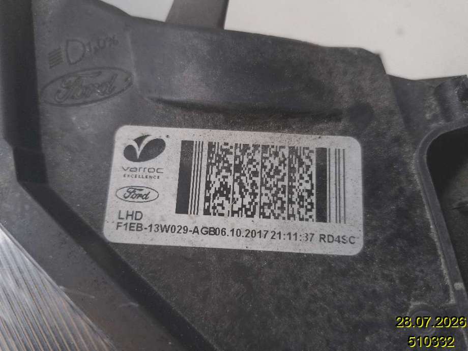 Frontlykt høyre halogen til Ford Focus 2014-2018 (Type III, Fase 2) (FORD|F1EB-13W029-AG|)