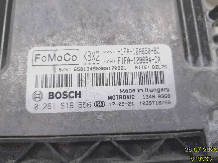 Styreenhet motor til Ford Focus 2014-2018 (Type III, Fase 2)  (FORD|RMF1FA-12A650-CA|0 261 S19 656|F1FA-12B684-CA)
