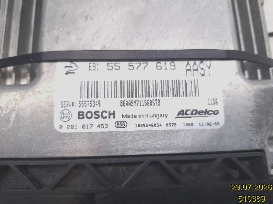 Styreenhet motor til Opel Insignia A 2009-2014 (OPEL|55577619|0 281 017 453|)