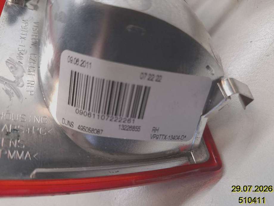 Baklykt høyre til Opel Insignia A 2009-2014  (OPEL|13226855|VP9TTX-13404-D|)