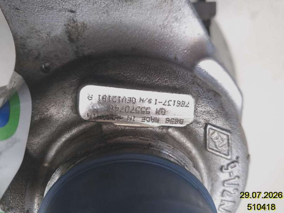 Turbo til Opel Insignia A 2009-2014  (OPEL|55570748|786137-1|)