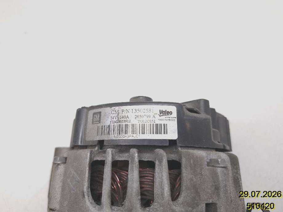 Dynamo til Opel Insignia A 2009-2014 (OPEL|13502581|2650799 A|TG12C052)