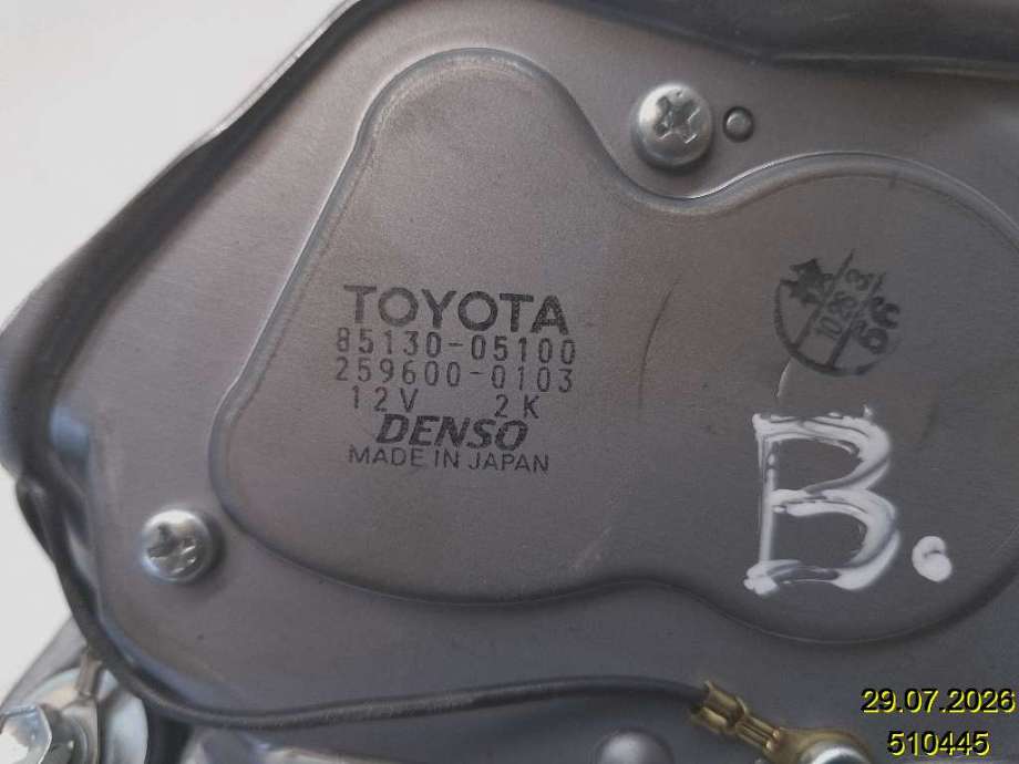 Viskermotor bakrute til Toyota Avensis 2003-2008 (Type II)  (TOYOTA|85130-05100|259600-0103|)