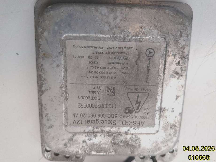 Styreenhet xenon/ballast til Mercedes E-Klasse 2009-2013 (Fase 1) (W212) (W212) (MERCEDES|A 212 900 78 04|5DC 009 060-20 AN|)