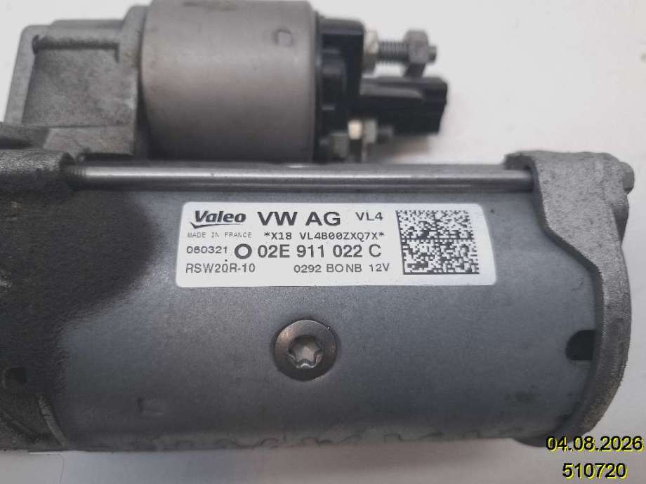 Starter diesel til VW Tiguan 2016-2020 (Type II, Fase 1) (VOLKSWAGEN|02E 911 022 C|RSW20R-10|)