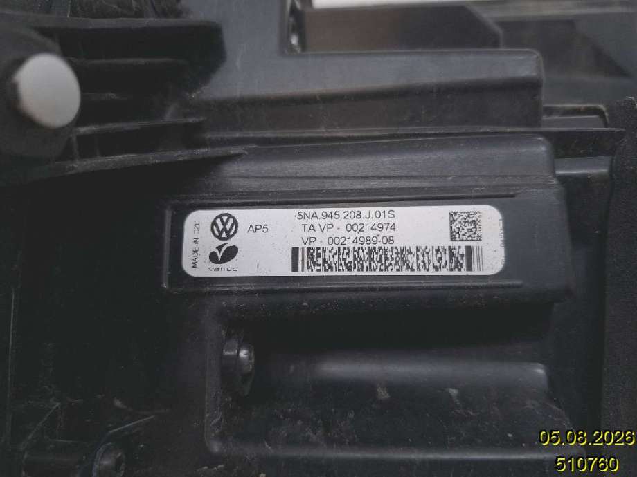 Baklykt høyre til VW Tiguan 2016-2020 (Type II, Fase 1) (VOLKSWAGEN|5NA 945 208 J|VP-00214989-08|)