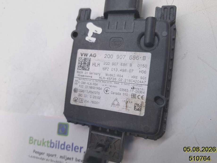 Sensor radar til VW Tiguan 2016-2020 (Type II, Fase 1)  (VOLKSWAGEN|2Q0 907 686 B|6PZ 013.498-07|)