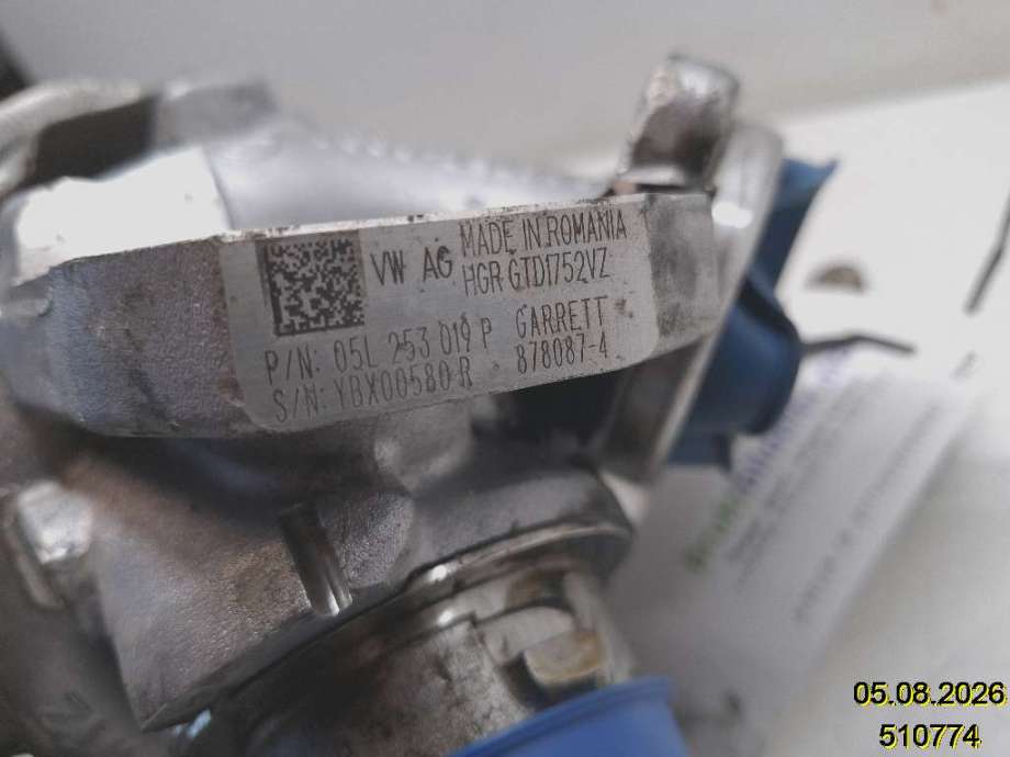 Turbo til VW Tiguan 2016-2020 (Type II, Fase 1)  (VOLKSWAGEN|05L 253 019 P|GTD1752VZ|)
