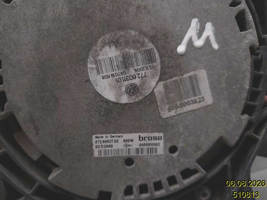 Kjølevifte til VW Transporter / Caravelle 2009-2015 (Fase 2) (T5) (T5) (VOLKSWAGEN|7E0 121 205 H|672.60537.02|)