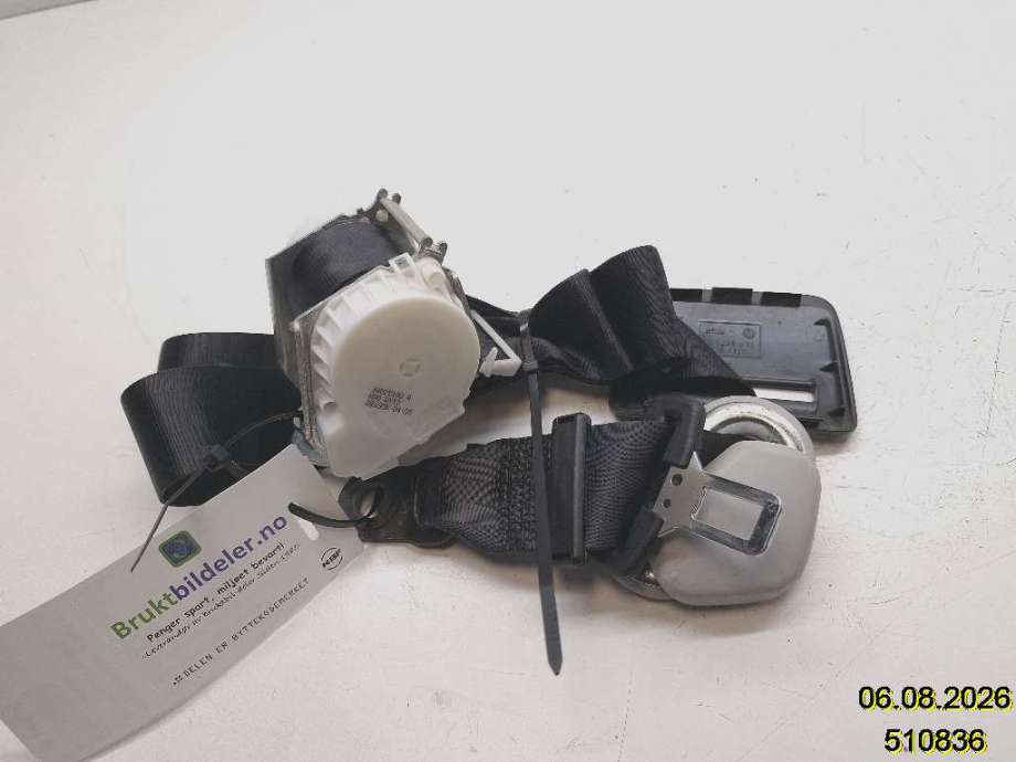 Sikkerhetsbelte bak venstre til VW Transporter / Caravelle, 2009-2015 (Fase 2) (T5) (T5) (VOLKSWAGEN|7H9 857 815 K)