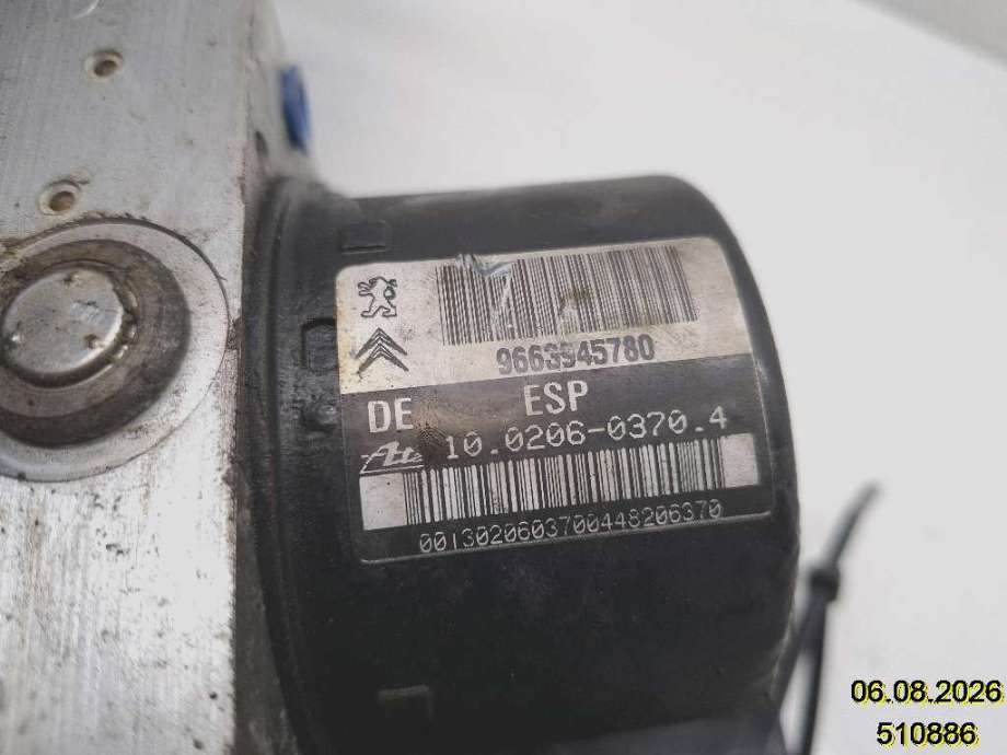 ABS sentral til Peugeot 207 2006-2012  (PEUGEOT|4541 CY|10.0206-0370.4|9663545780)
