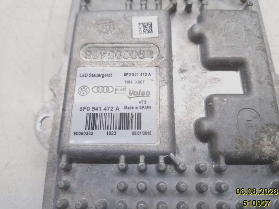 Styreenhet xenon/ballast til VW e-Golf 2014-2017 (Fase 1) (VOLKSWAGEN|5F0 941 472 A|90060333|)