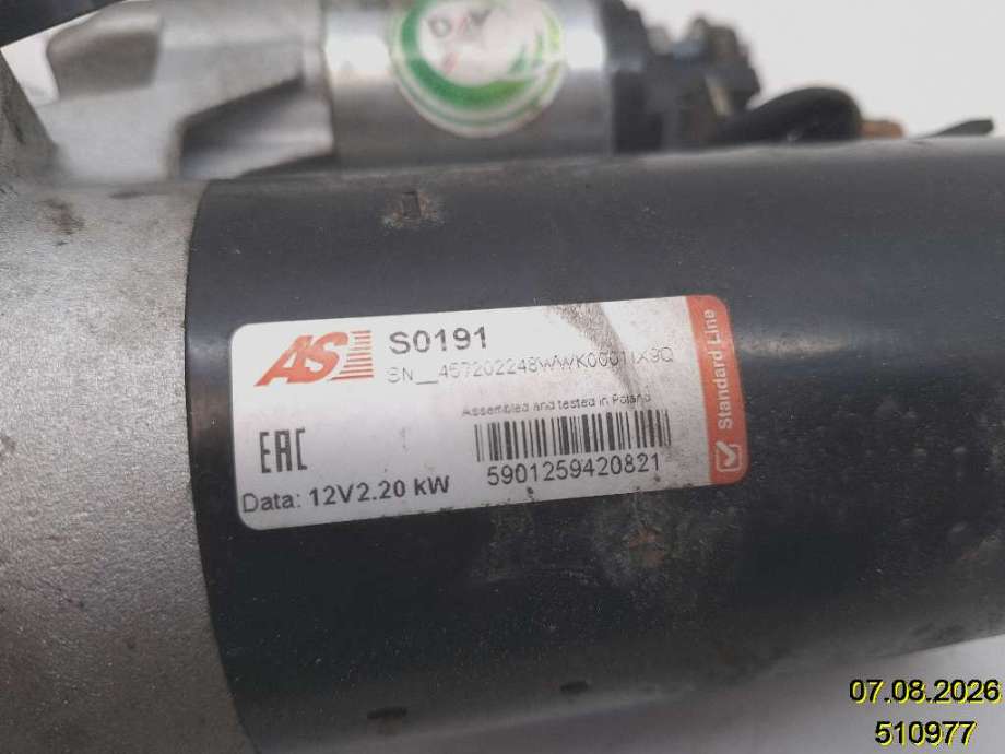 Starter diesel til Audi A8 2003-2010 (Type II) (AUDI|059 911 024 A|S0191|)